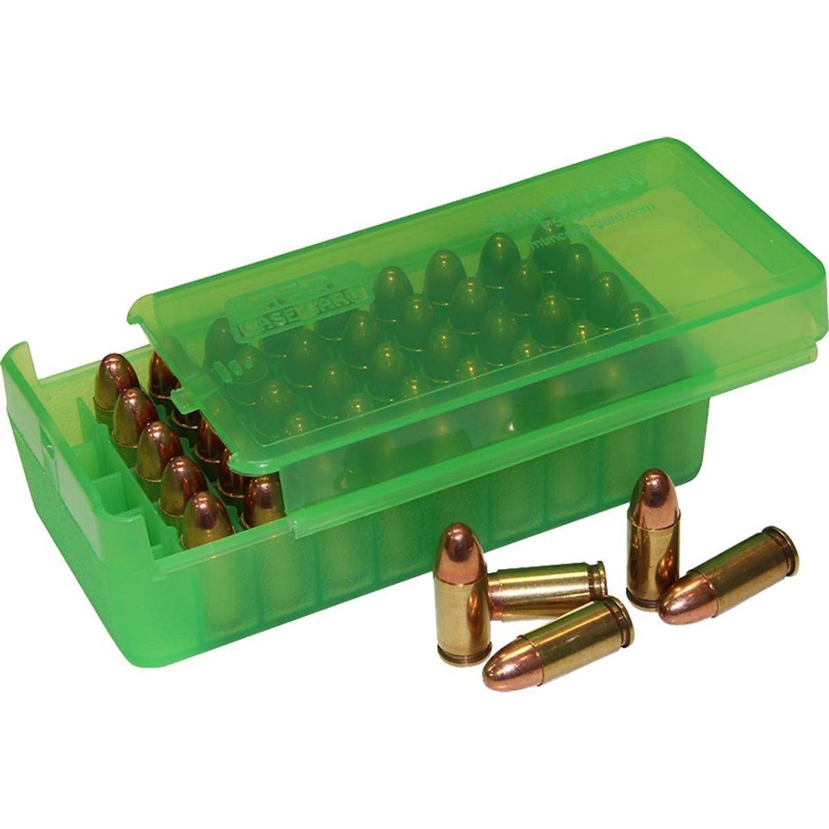 mtm pudelko rozsuwane na 50 szt amunicji kal 45 acp 10mm auto 40 s w 44 auto mag itd p50ss 45 16