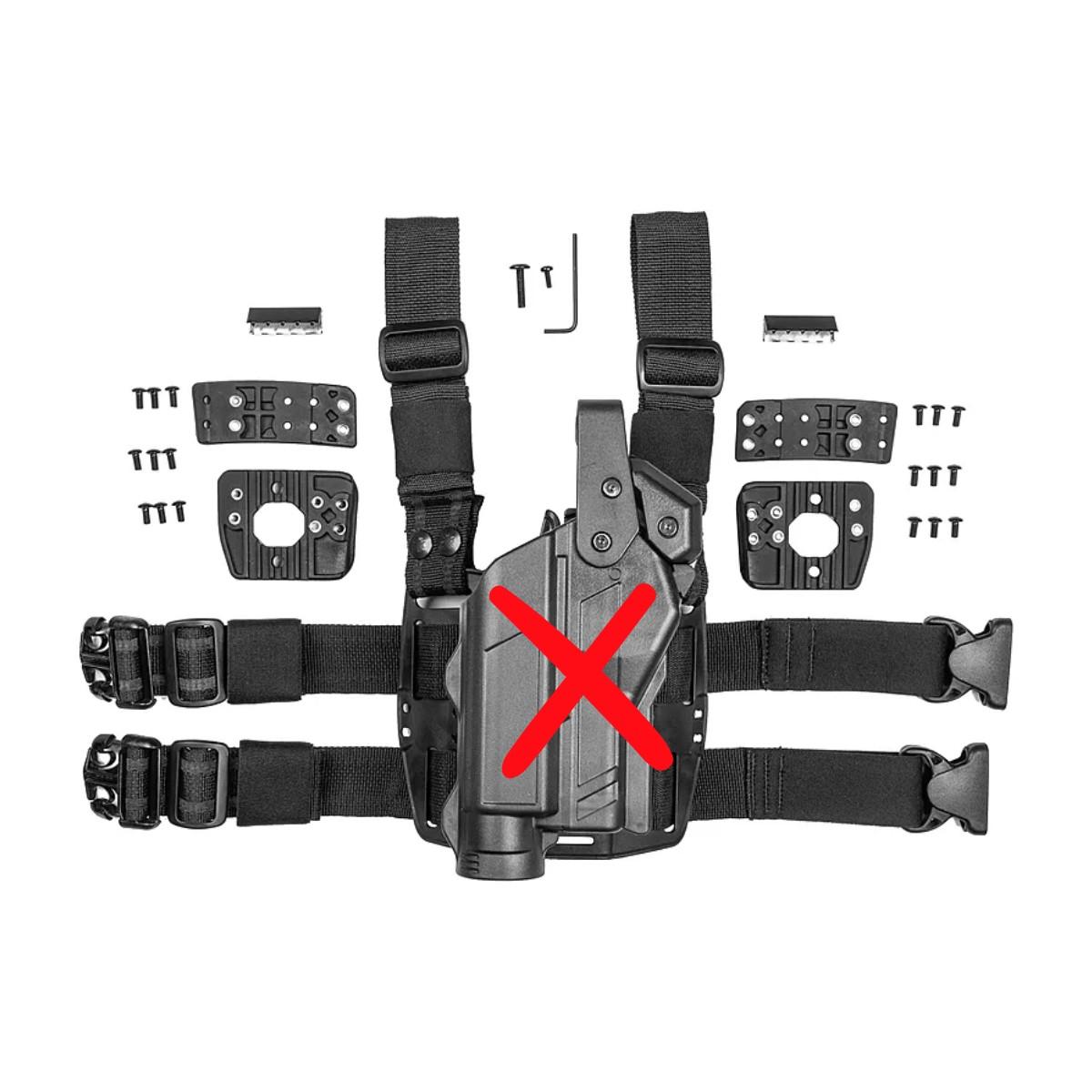 alien gear holsters panel udowy do kabury rapid force duty rfx dl blk cs qd0
