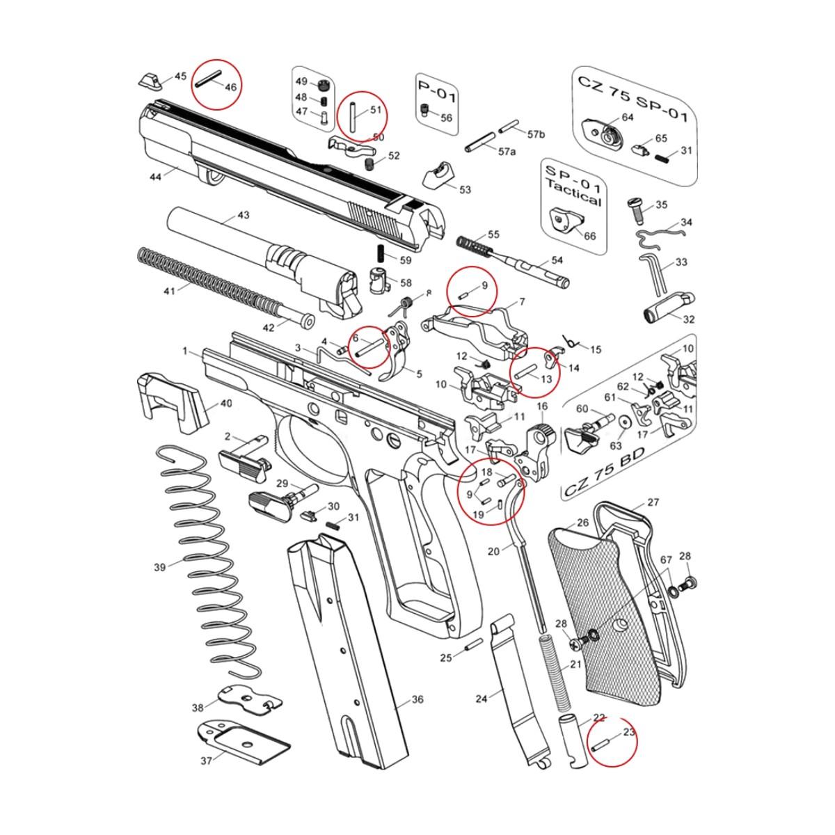 eemann tech zestaw pinow do cz 75 85 shadow 2 et 130062