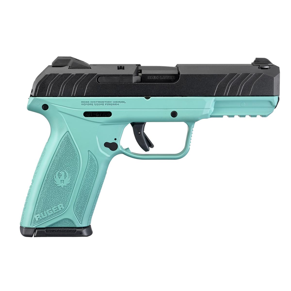 ruger security 9 black turquise 3821