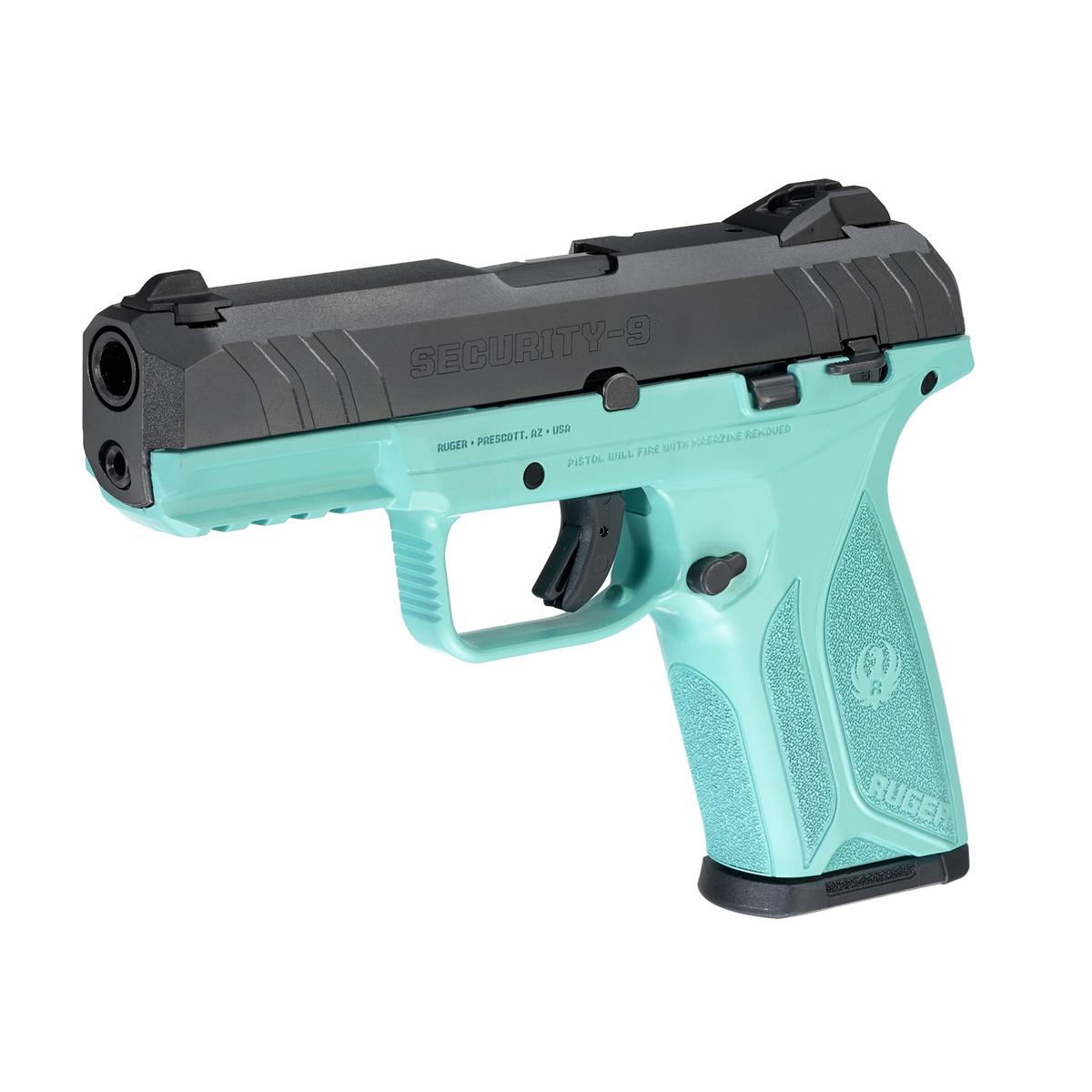 ruger security 9 black turquise 3821