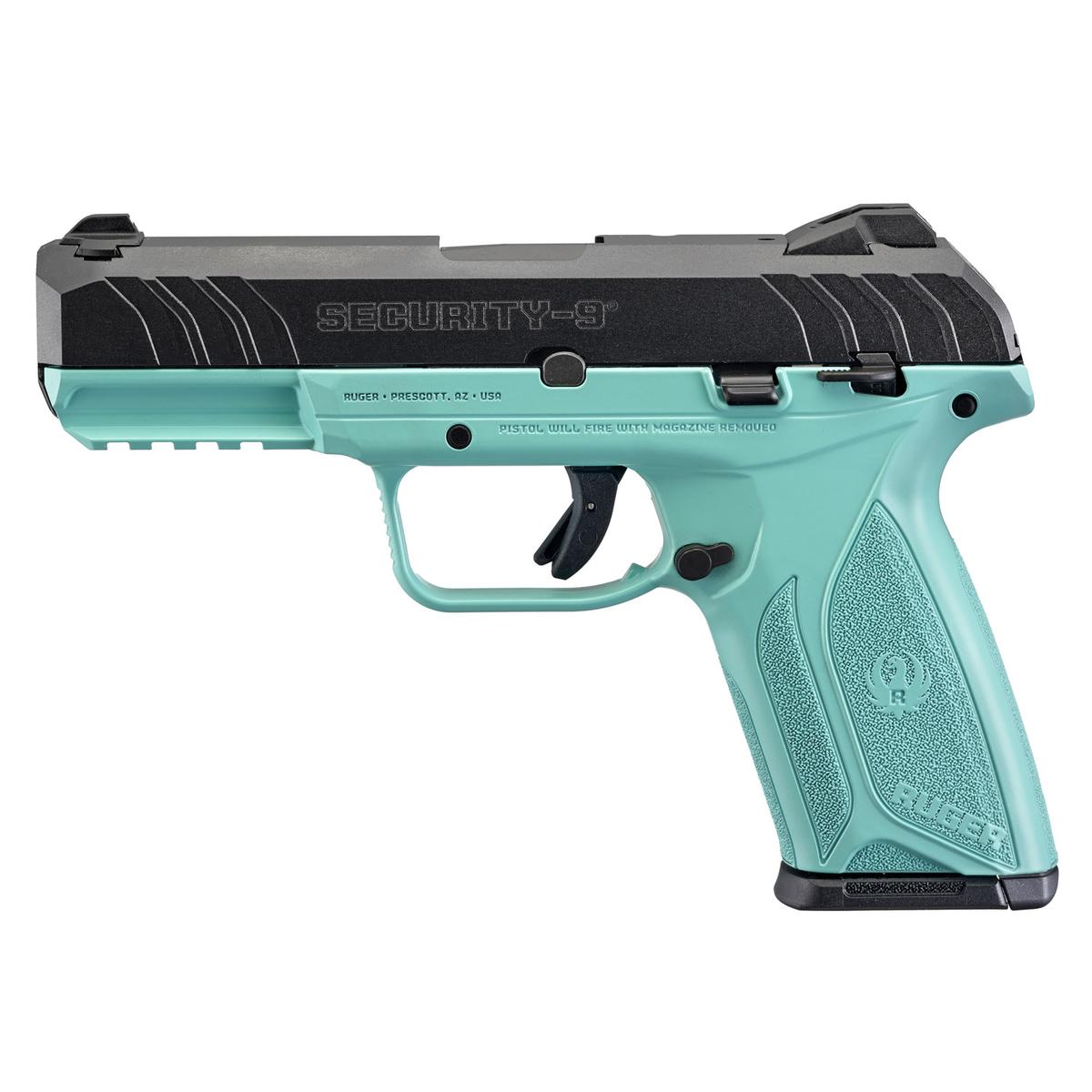 ruger security 9 black turquise 3821
