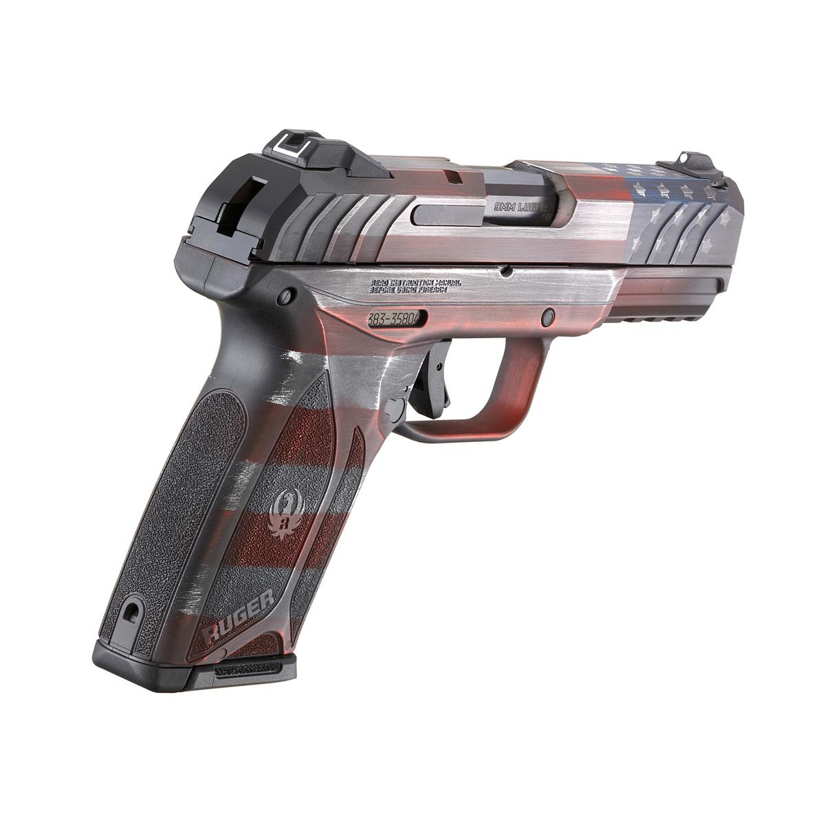 ruger security 9 compact battleworn flag 3840