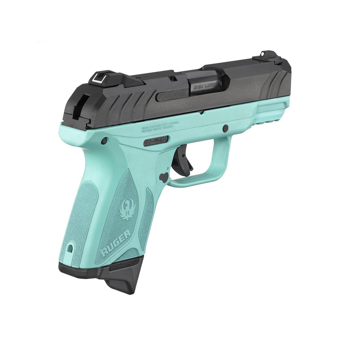 ruger security 9 compact black turquise 3837