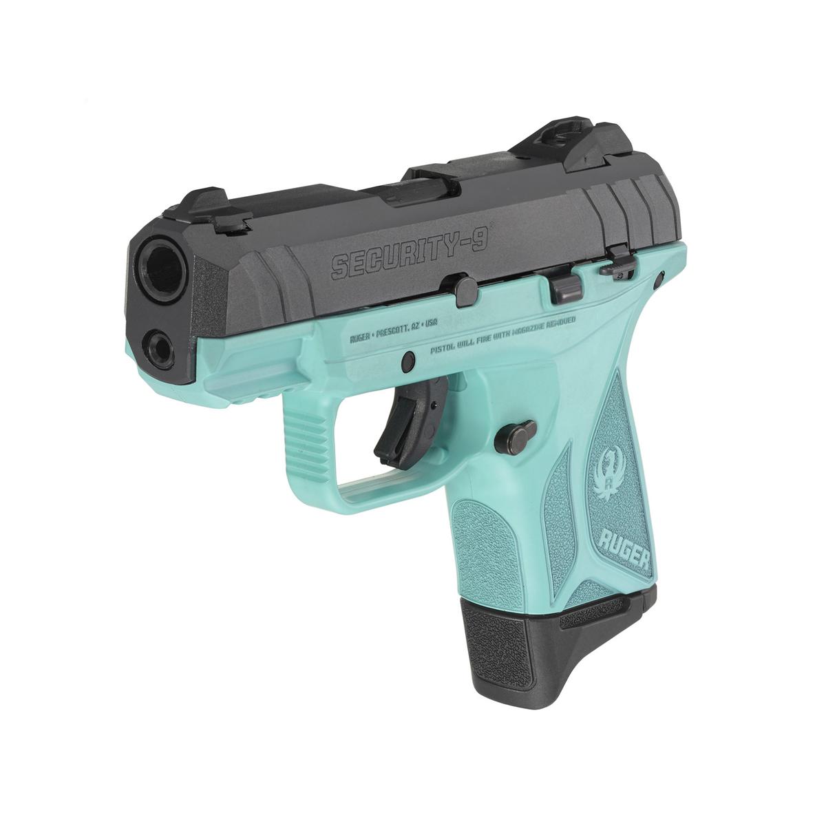 ruger security 9 compact black turquise 3837