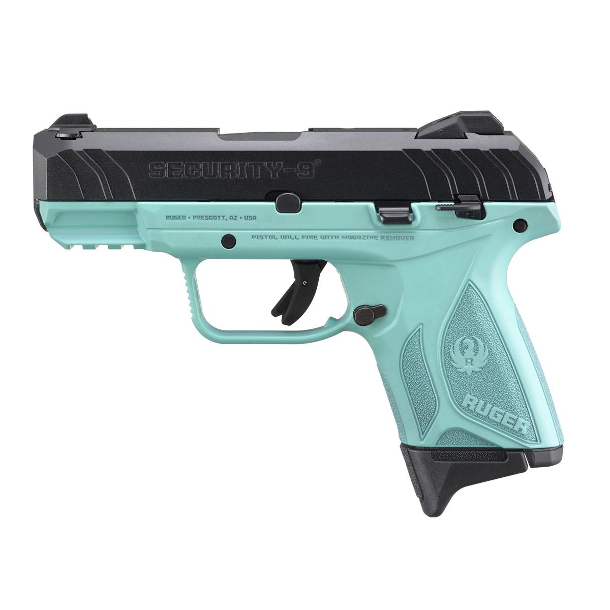 ruger security 9 compact black turquise 3837