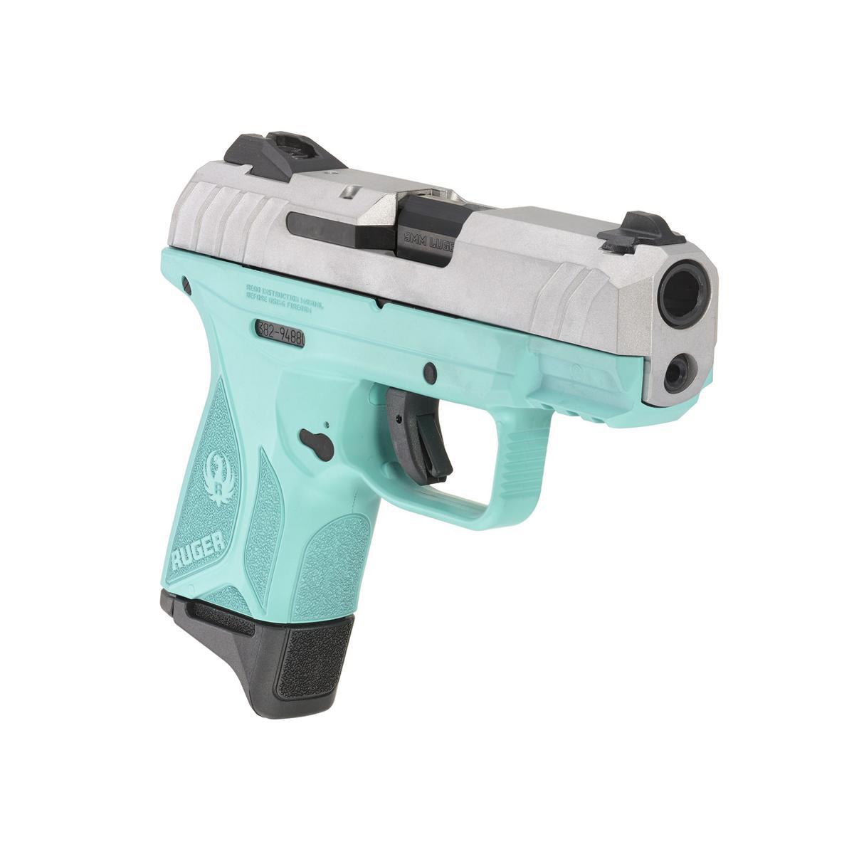 ruger security 9 compact silver turquise 3838