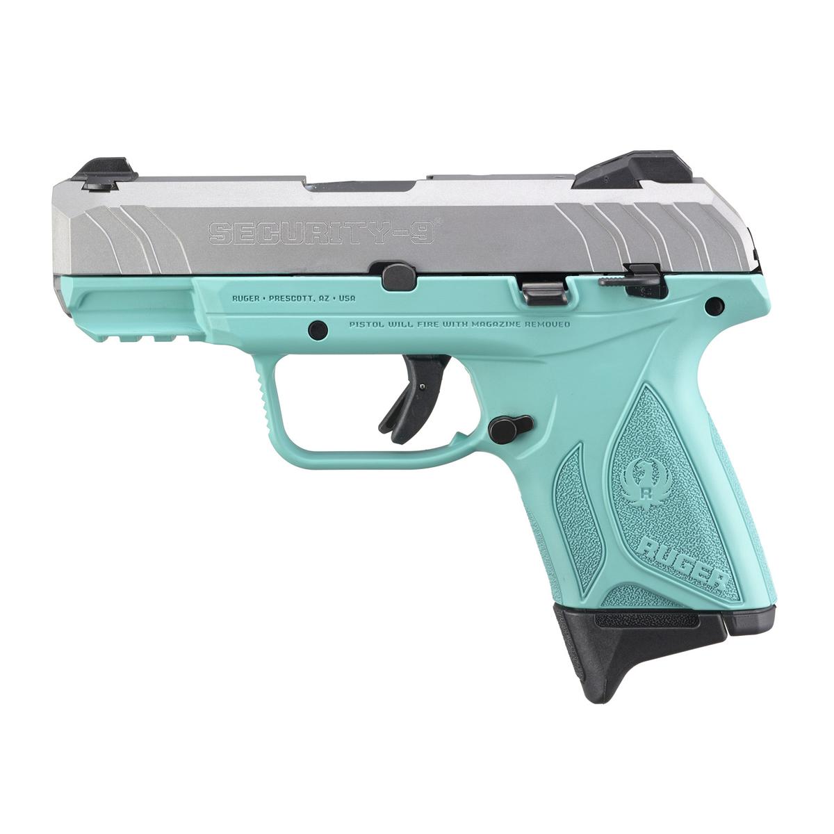 ruger security 9 compact silver turquise 3838