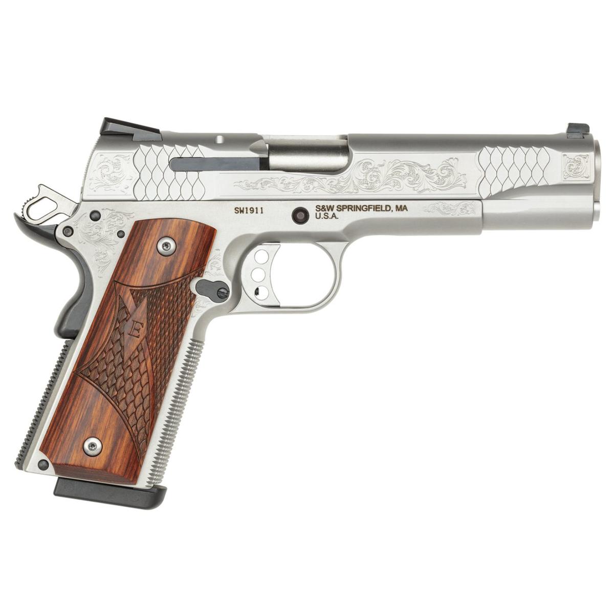 smith wesson 1911 engraved 5 10270