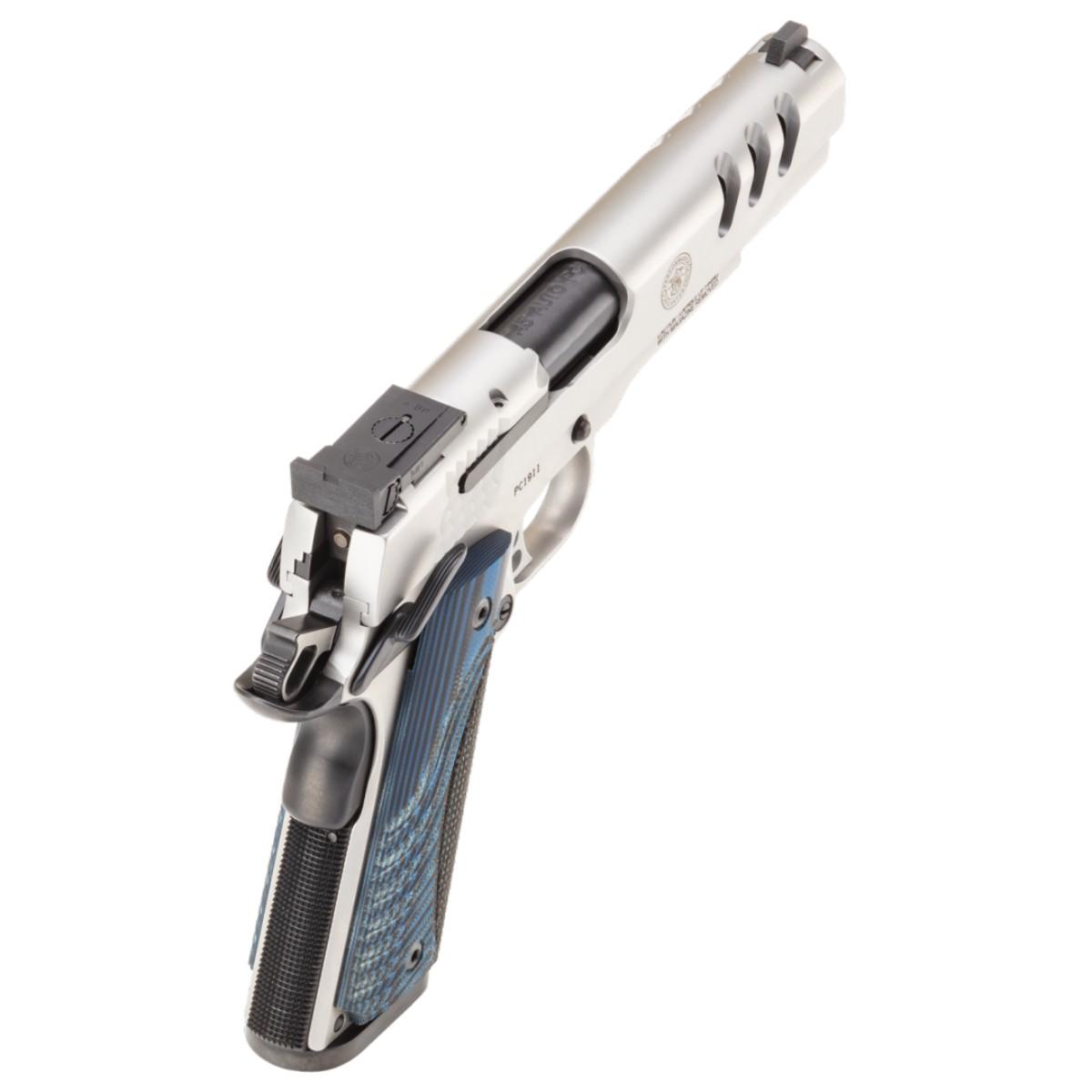 smith wesson performance center sw1911 5 blue grip 170343