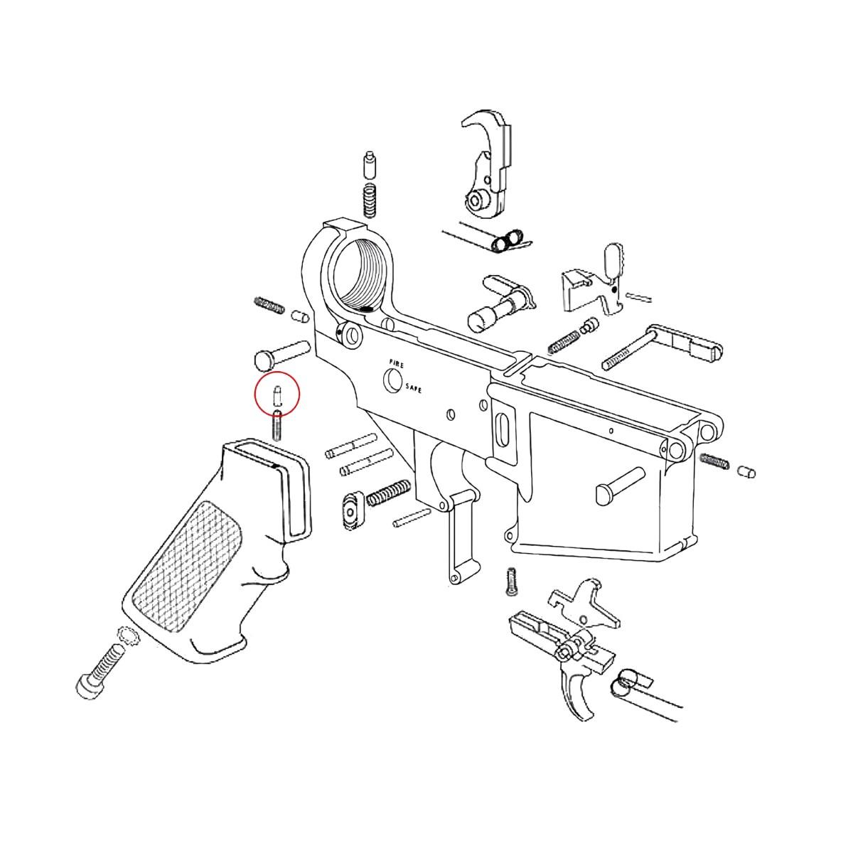 eemann tech blokada bezpiecznika safety detent do ar 15 et 180032