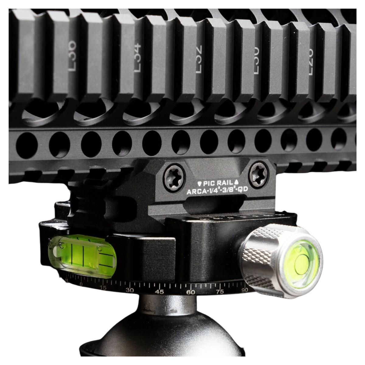 strike industries adapter dla picatinny arca oraz 1 4 i 3 8 qd sling si arca tri pada bk
