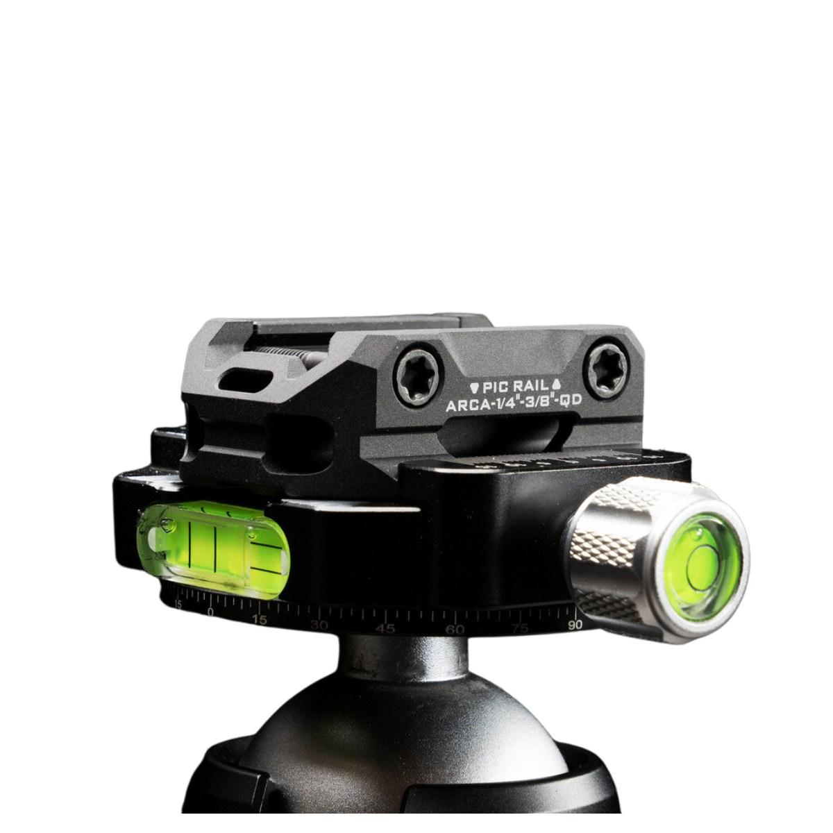 strike industries adapter dla picatinny arca oraz 1 4 i 3 8 qd sling si arca tri pada bk