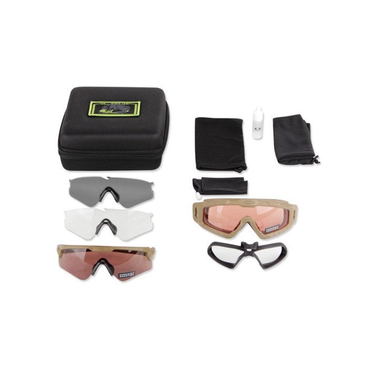 oakley zestaw okularow i gogli balistycznych si ballistic m frame alpha terrain tan operator kit oo9296 1144