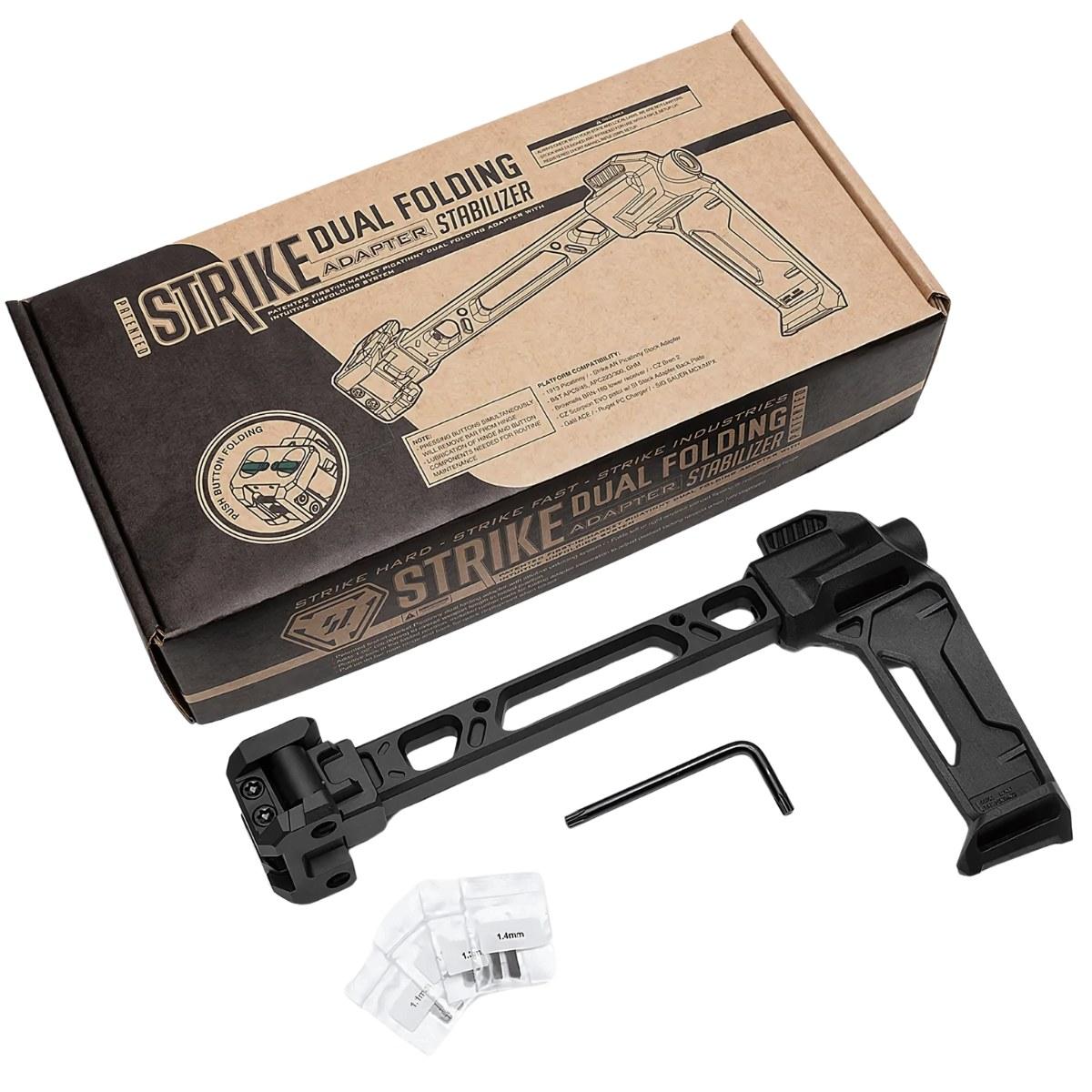 strike industries kolba skladana strike dual folder stabilizer qd sling czarna si fsa dual stab