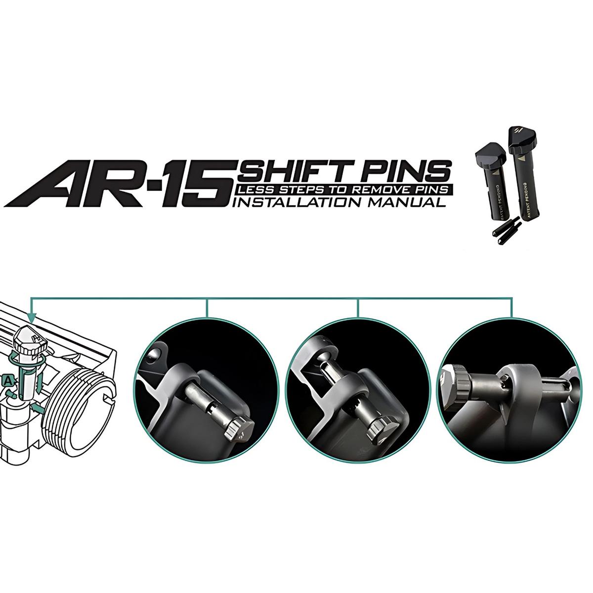 strike industries piny mocujace shift do ar15 czarny si ar15 shift bk