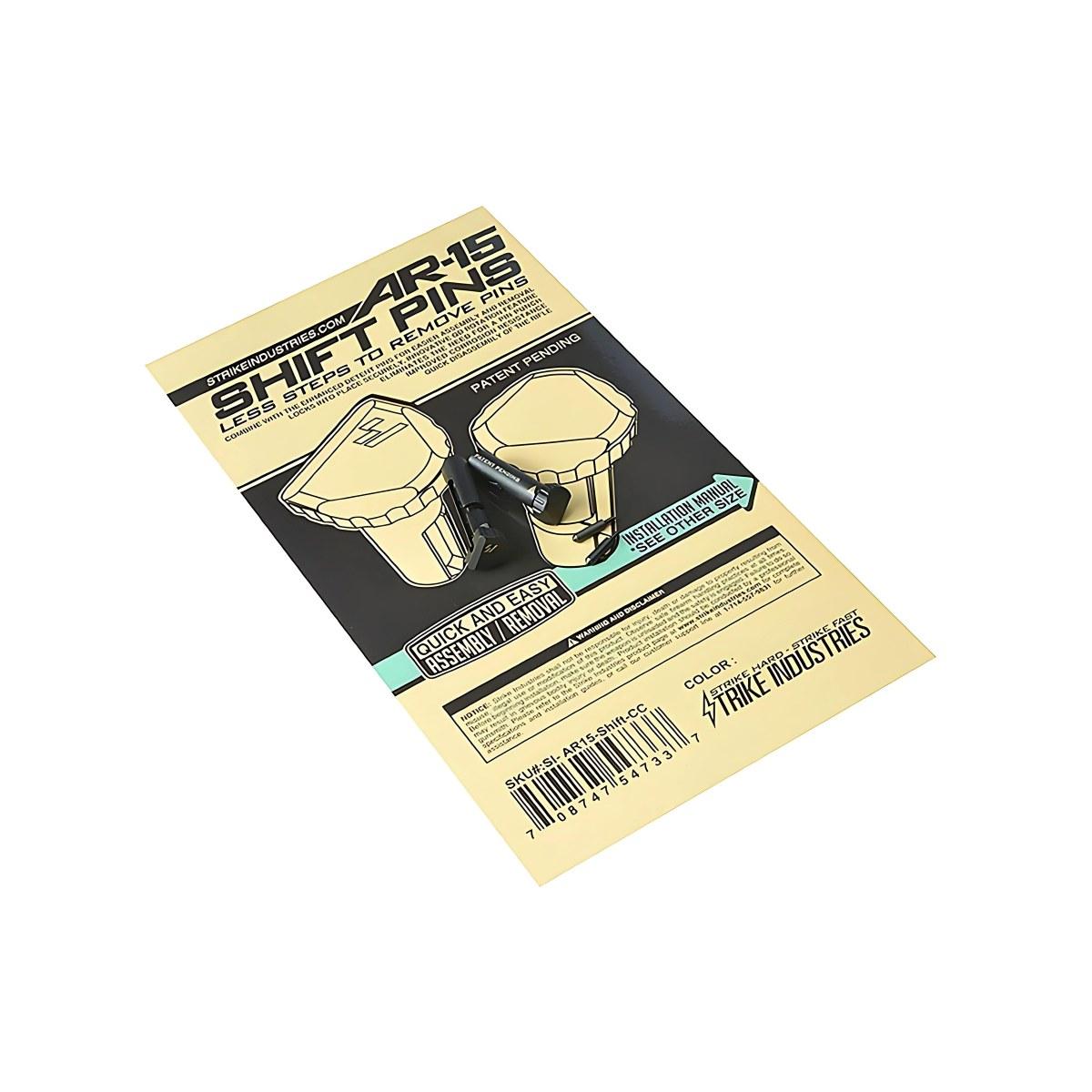 strike industries piny mocujace shift do ar15 czarny si ar15 shift bk