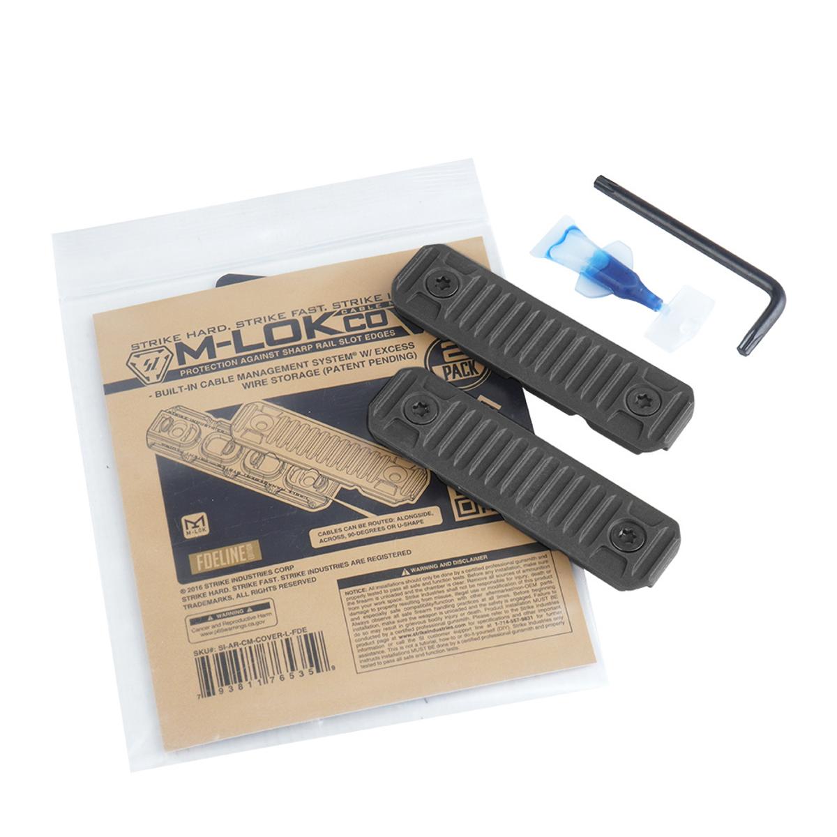 strike industries oslony szyny z systemem zarzadzania kablami 2 szt czarne si ar cm cover l bk