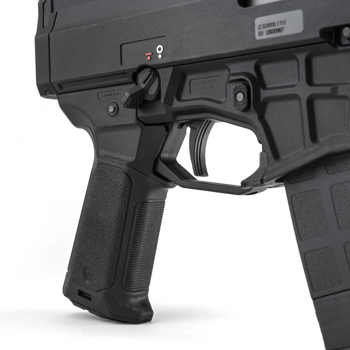 strike industries chwyt pistoletowy overmolded enhanced pistol grip do cz scorpion czarny si cevo omepg bk