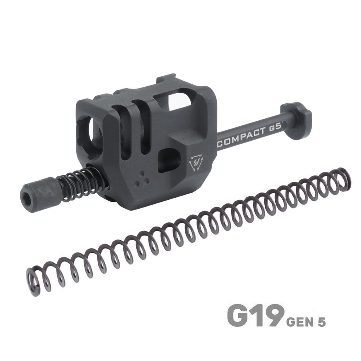 strike industries kompensator mass driver comp do glock 19 gen 5 si g5 mdcomp c