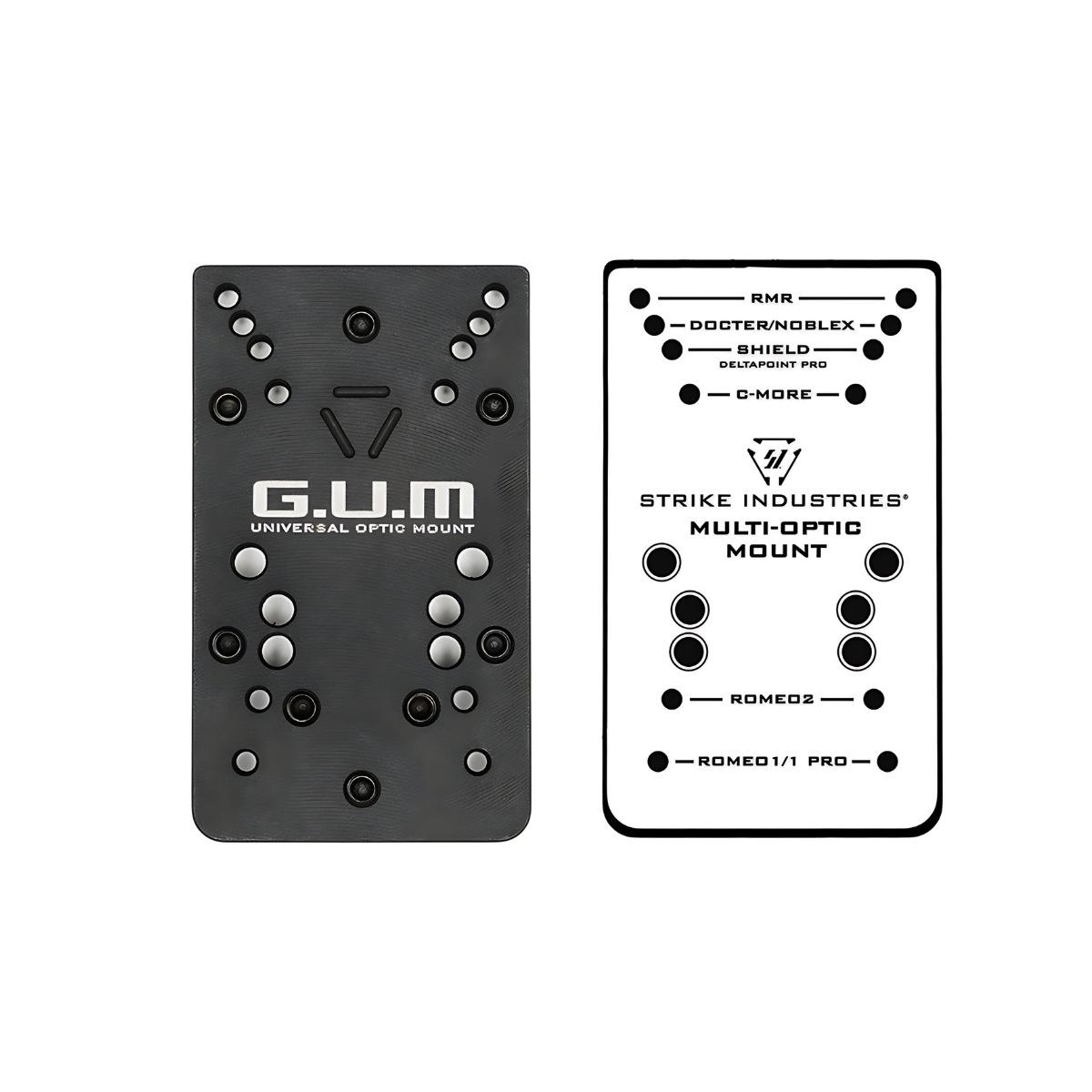 strike industries uniwersalna plytka pod montaz kolimatora g u m v2 do pistoletu glock si glock gum v2