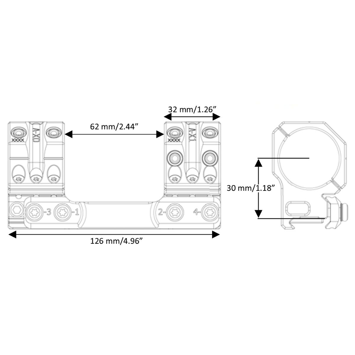 spuhr montaz pod optyke 30mm 20 6 moa sp 3601