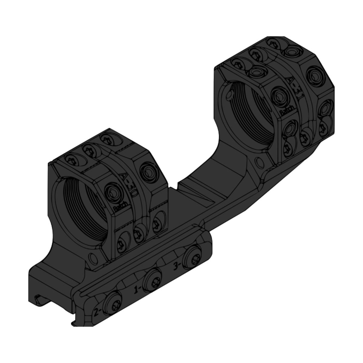 spuhr montaz pod optyke 30mm 20 6 moa sp 3622c
