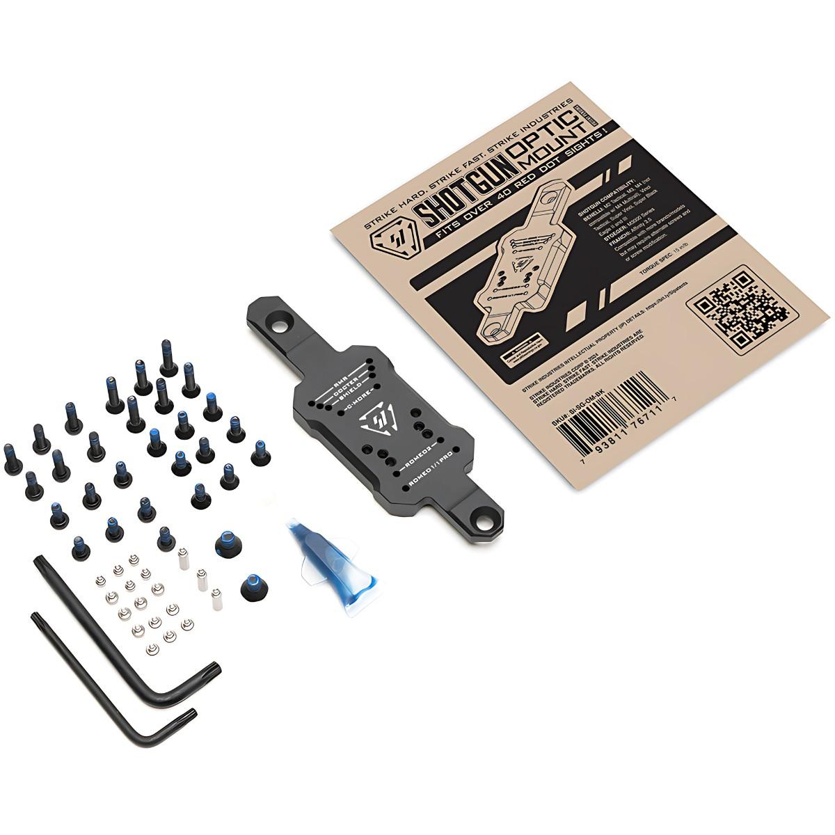 strike industries montaz do kolimatorow na strzelbe strike shotgun optic mount si sg om bk