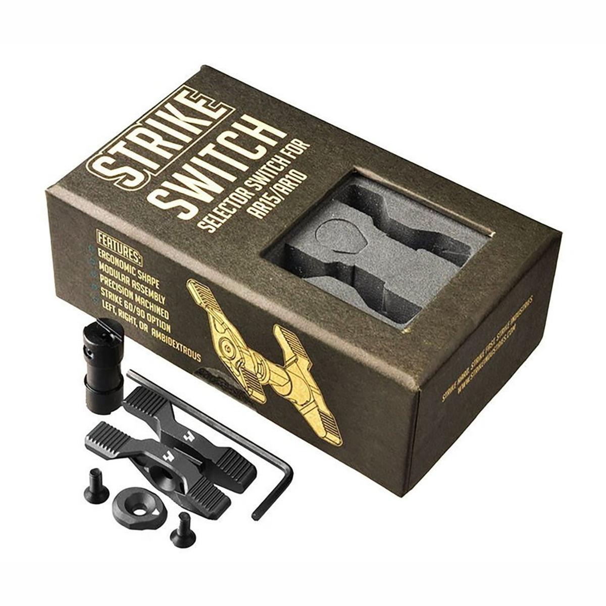 strike industries powiekszony obustronny selektor strike switch do platformy ar15 czarny ar s ss bk