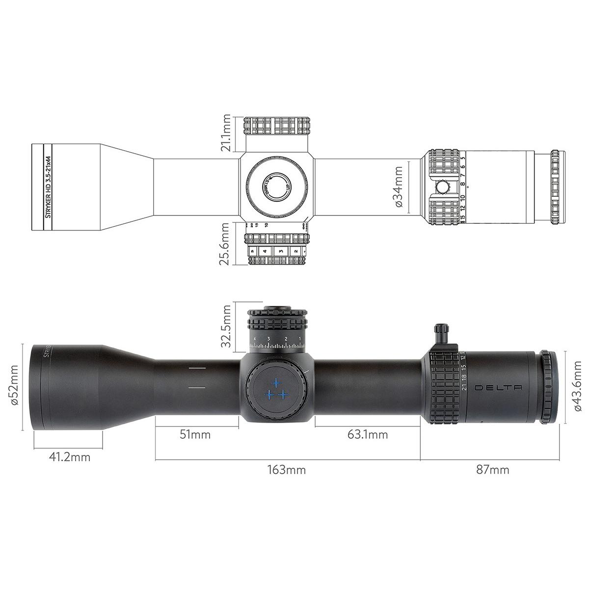 delta optical luneta celownicza stryker hd 3 5 21x44 ffp dprc 1 do 2514