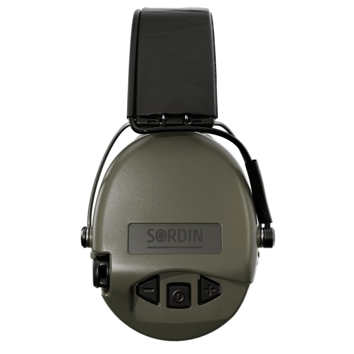 sordin sluchawki aktywne supreme pro czarna skorzana opaska wkl zelowe zielone sor75302 g s