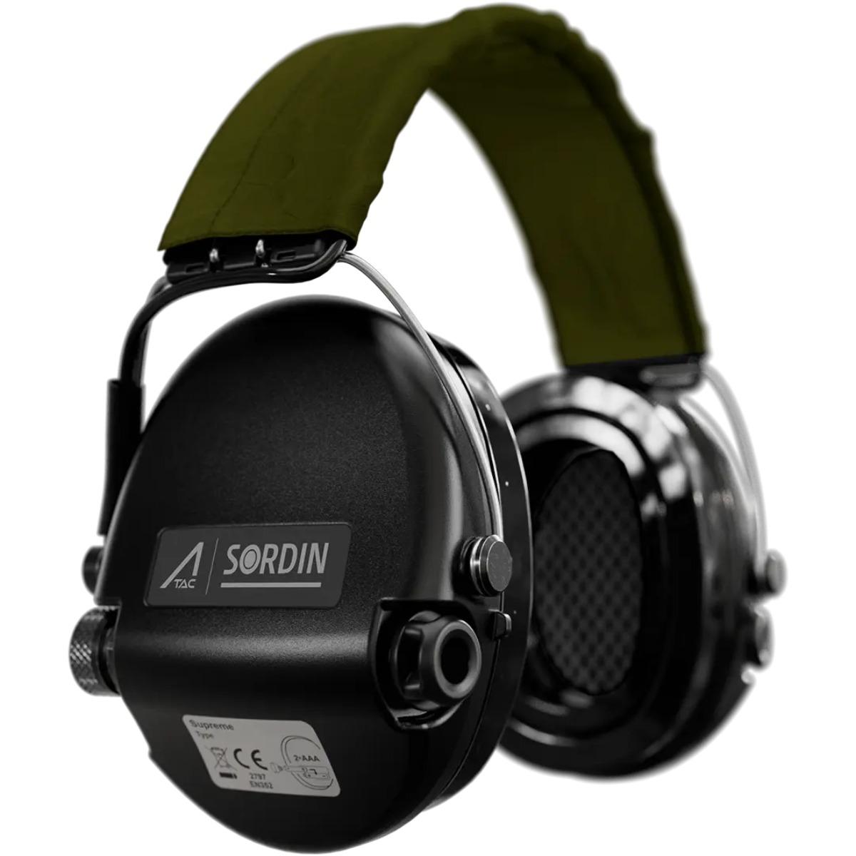 sordin sluchawki aktywne supreme pro ace zielona materialowa opaska wkl zelowe czarne 75302 02 g gnt ace