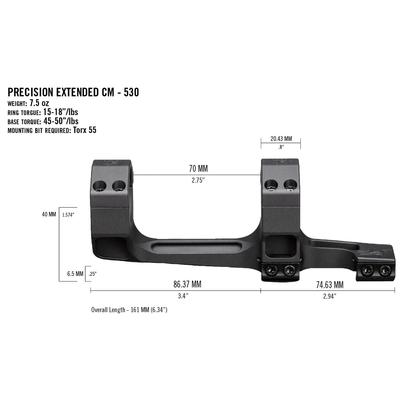 vortex montaz precision extended 30 mm cm 530