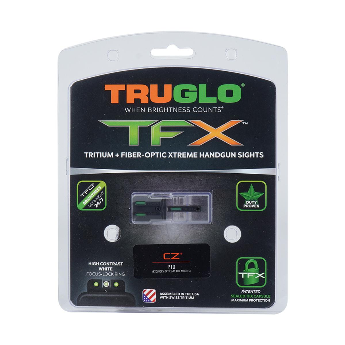 truglo trytowo swiatlowodowe przyrzady celownicze tfx cz p10 niskie biala obwodka tg13cz2a