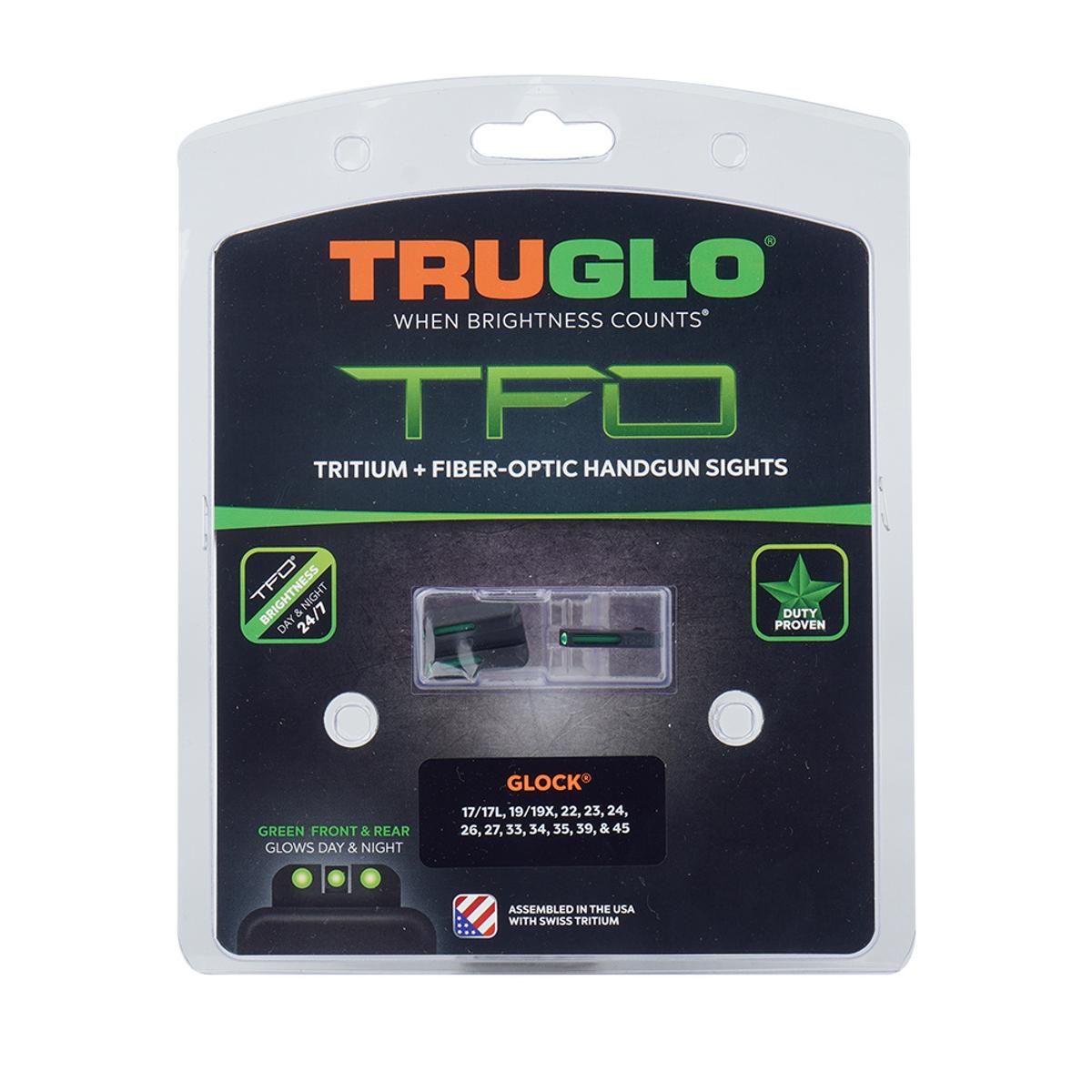 truglo swiatlowodowe przyrzady celownicze tritium pro glock 17 19 niskie tg131gt1