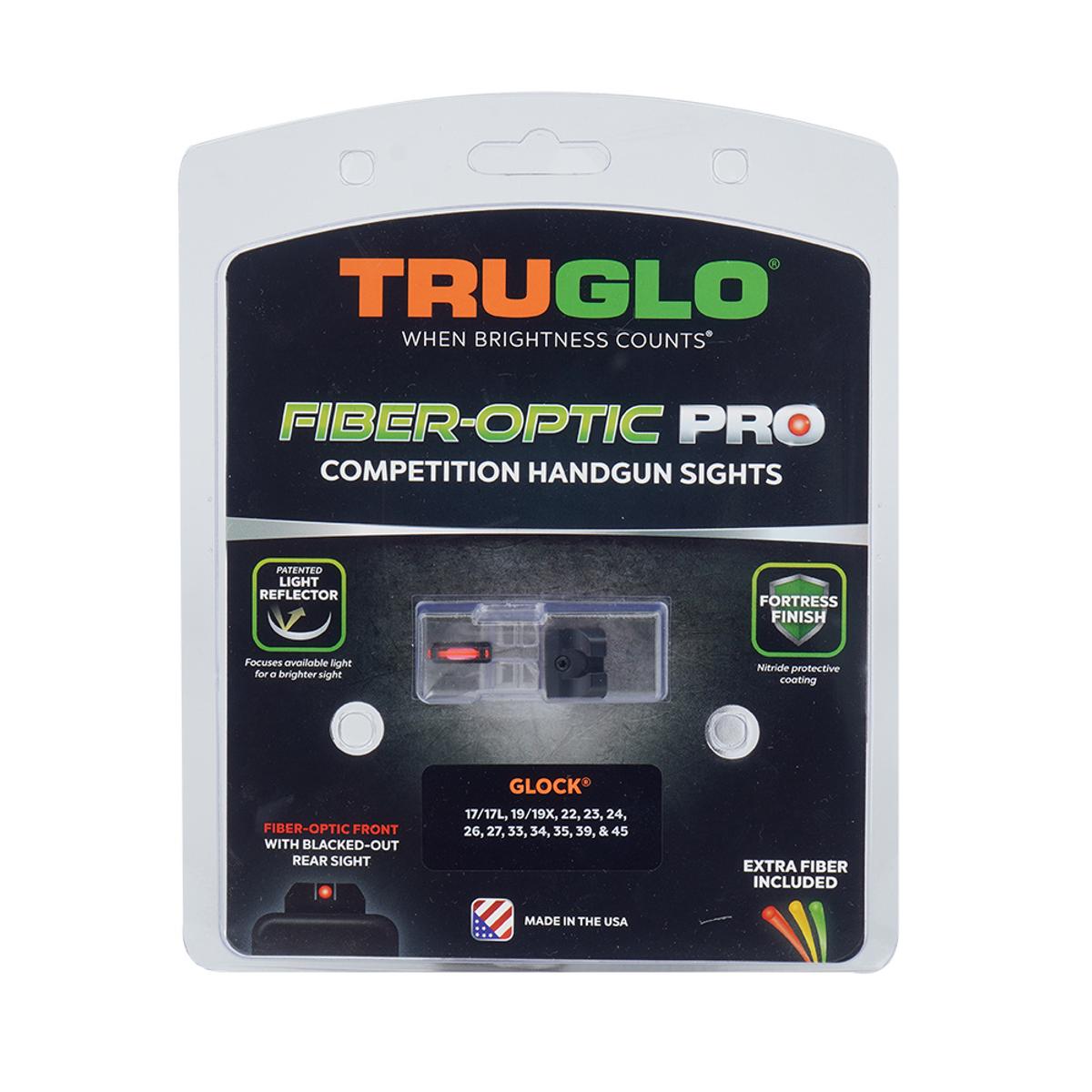 truglo swiatlowodowe przyrzady celownicze fiber optic pro glock 17 19 tg132g1