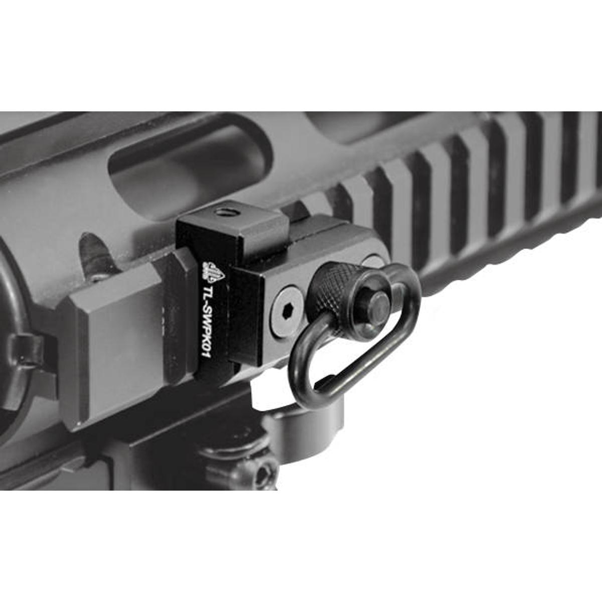 utg gniazdo qd do zawieszenia taktycznego picatinny keymod czarne tl swpk01