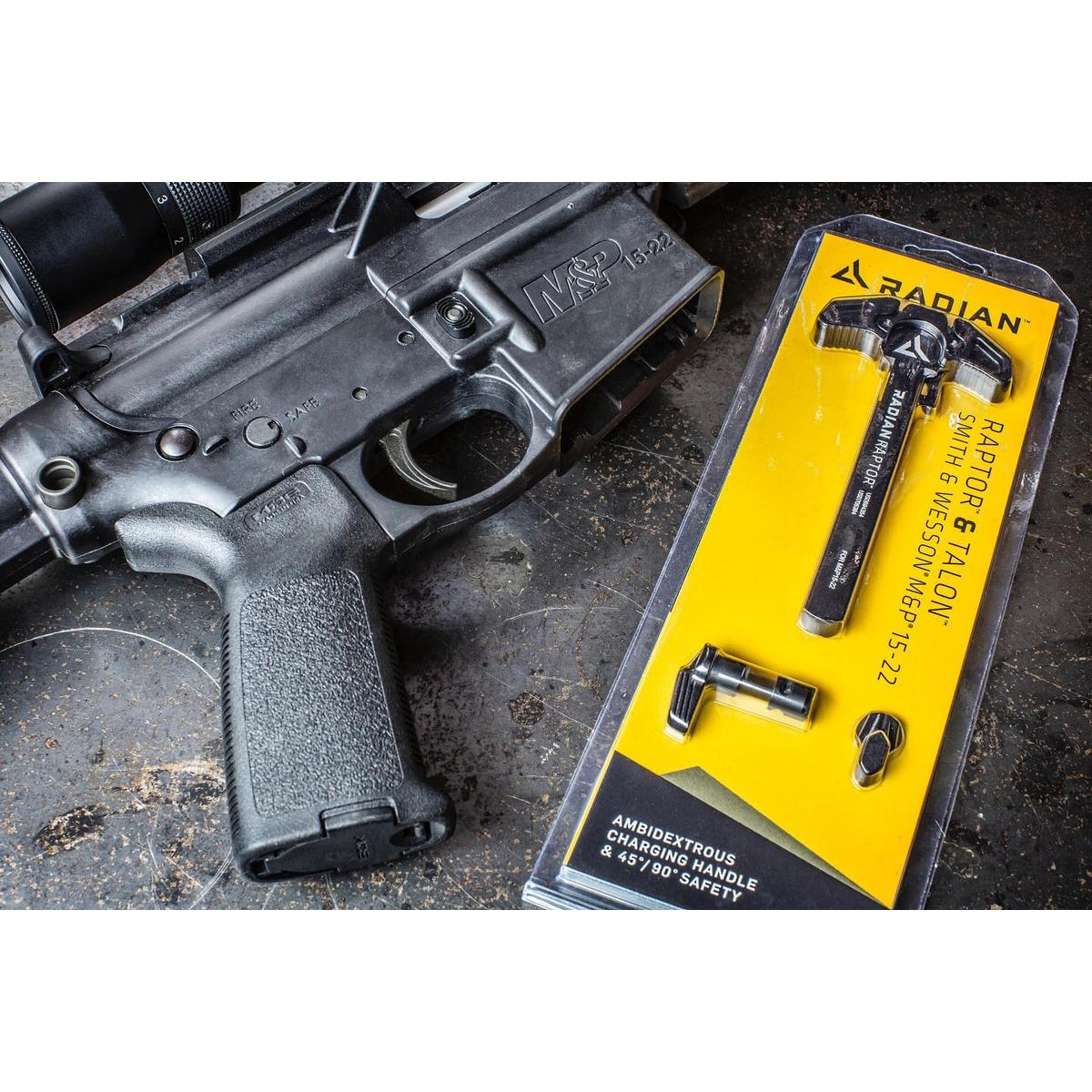 radian weapons obustronna dzwignia przeladowania radian raptor lt oraz obustronny selektor talon do s w m p 15 22 r0191