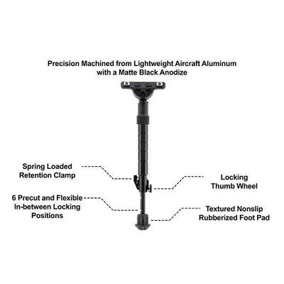 utg leapers bipod recon flex 8 12 m lok tl bpdm02