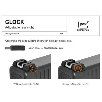 glock szczerbinka regulowana polimerowa 7419