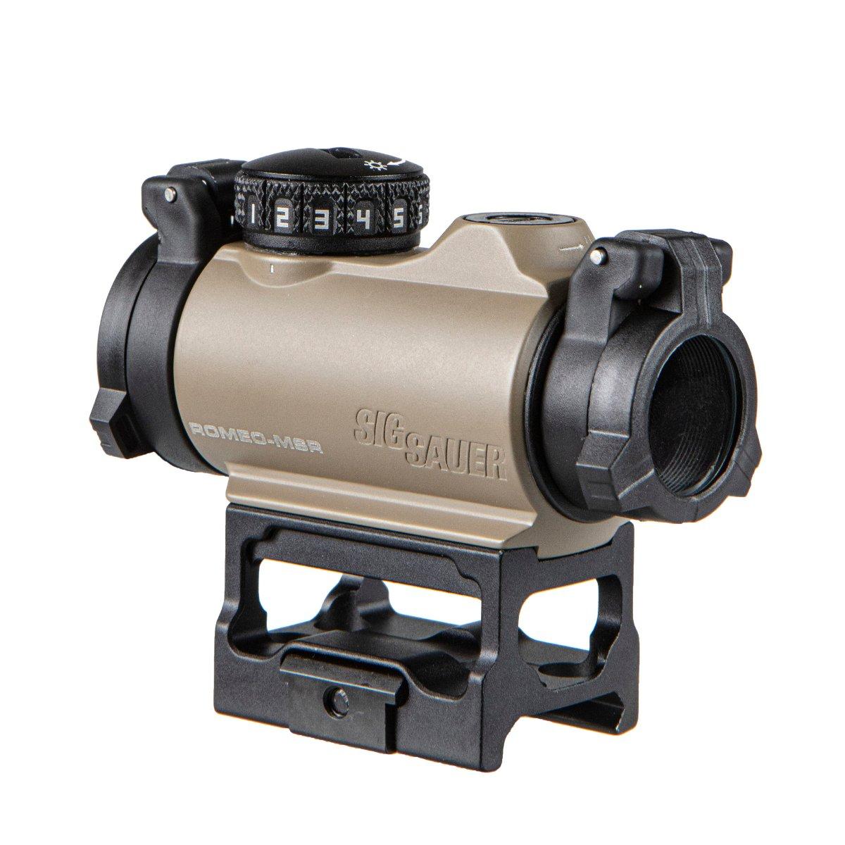 sig sauer kolimator romeo msr 1x20mm compact red dot sight fde sor72011