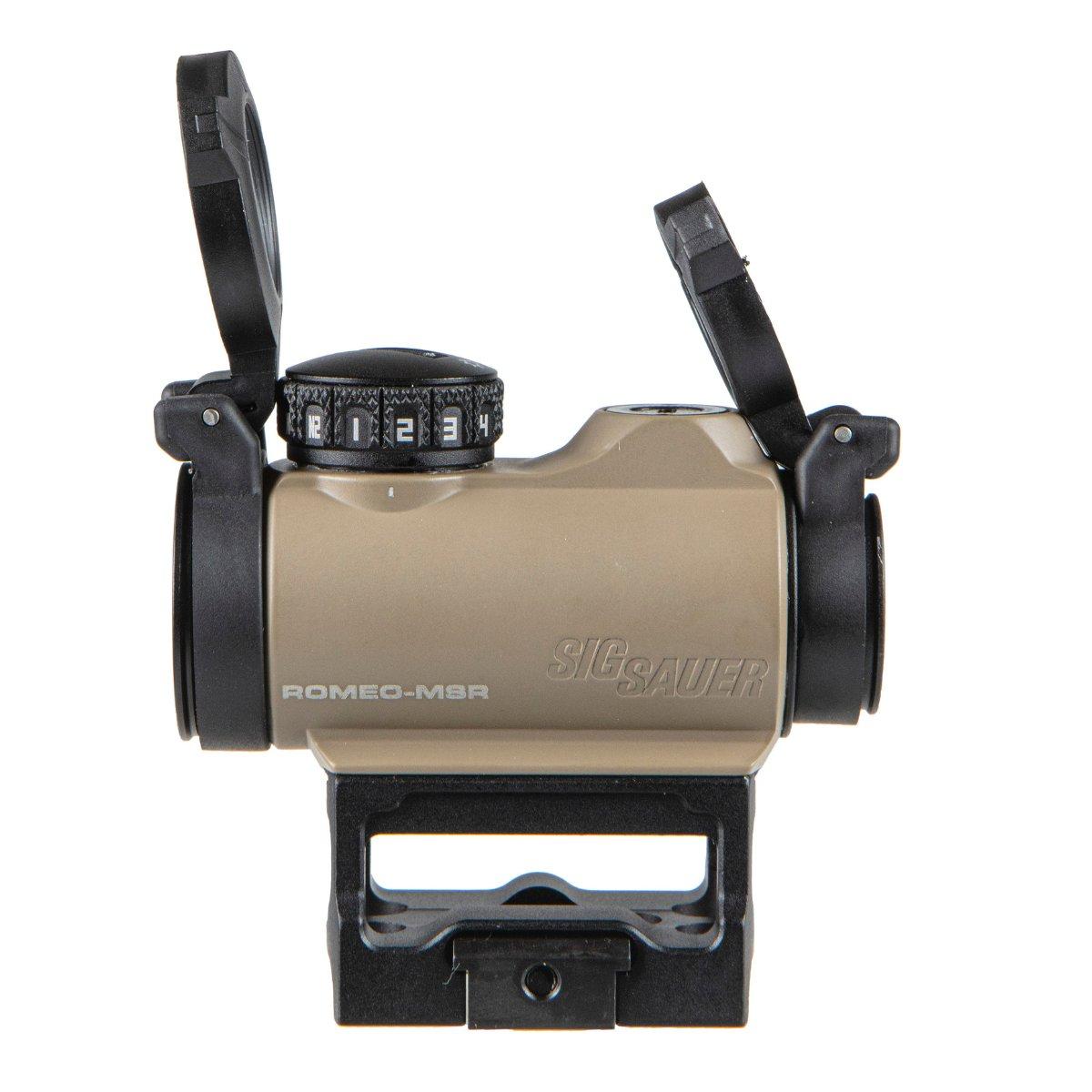 sig sauer kolimator romeo msr 1x20mm compact red dot sight fde sor72011