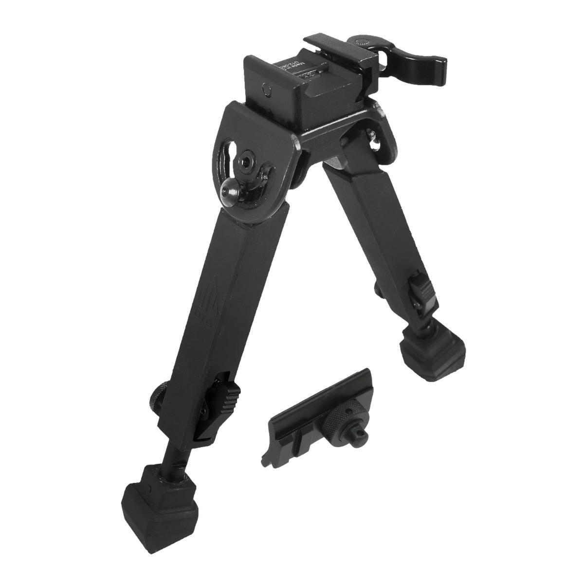utg bipod rubber armored full metal qd 6 8 5  tl bp20q a