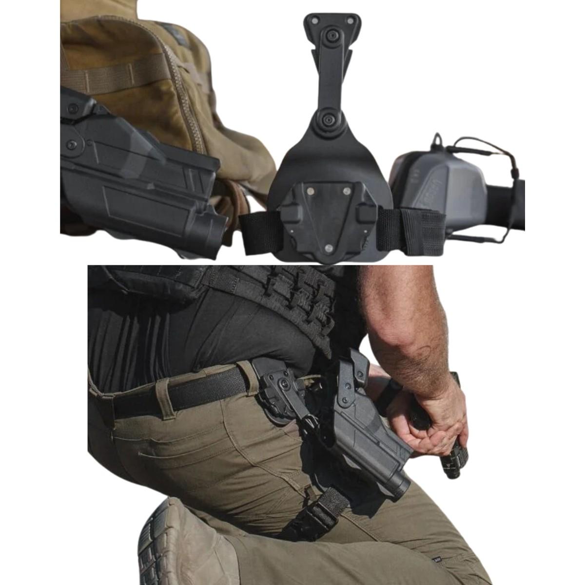alien gear holsters ruchomy montaz na pasek do kabury rapid force duty rfx sd bk lbs s lk c