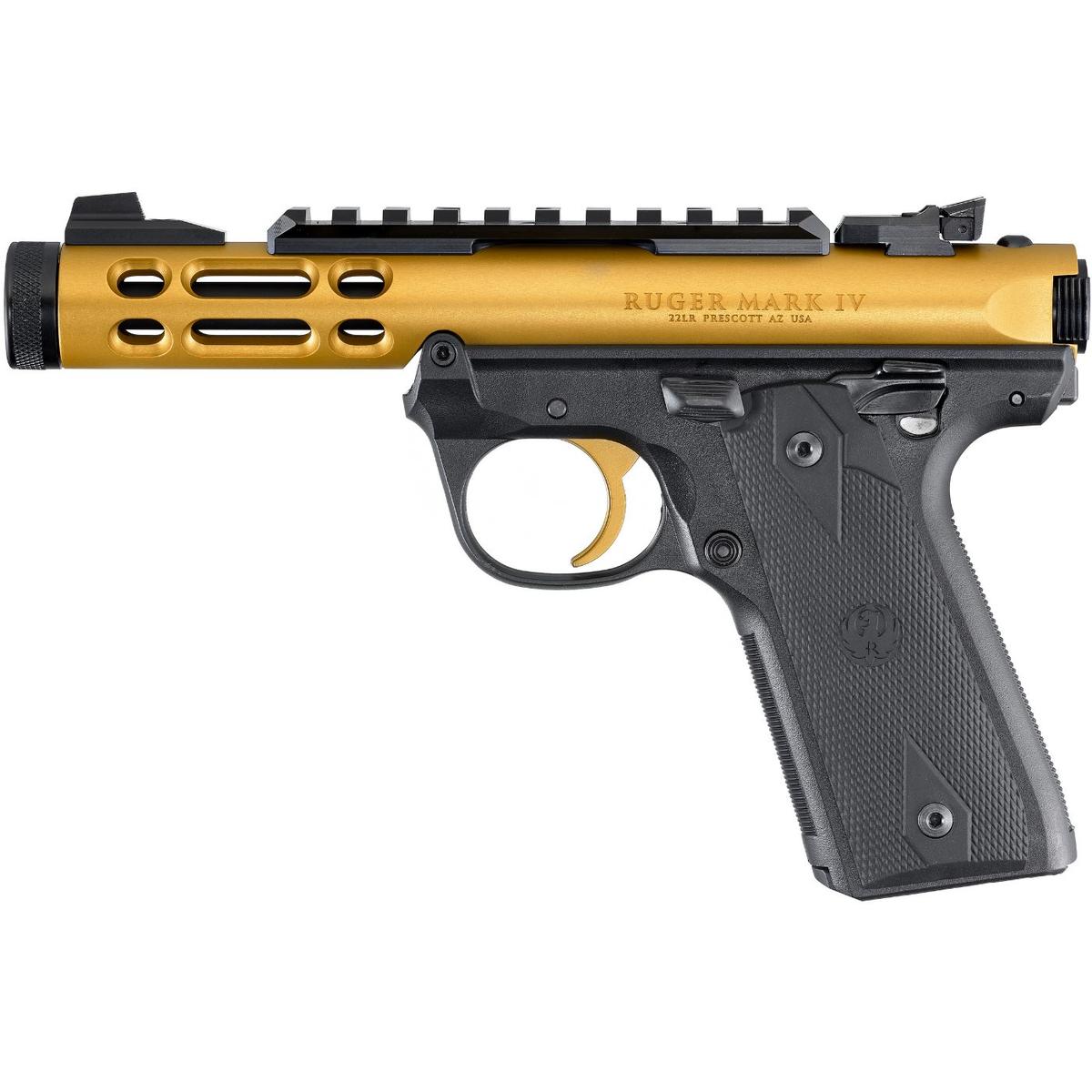 ruger mark iv 22 45 lite gold gold 43926