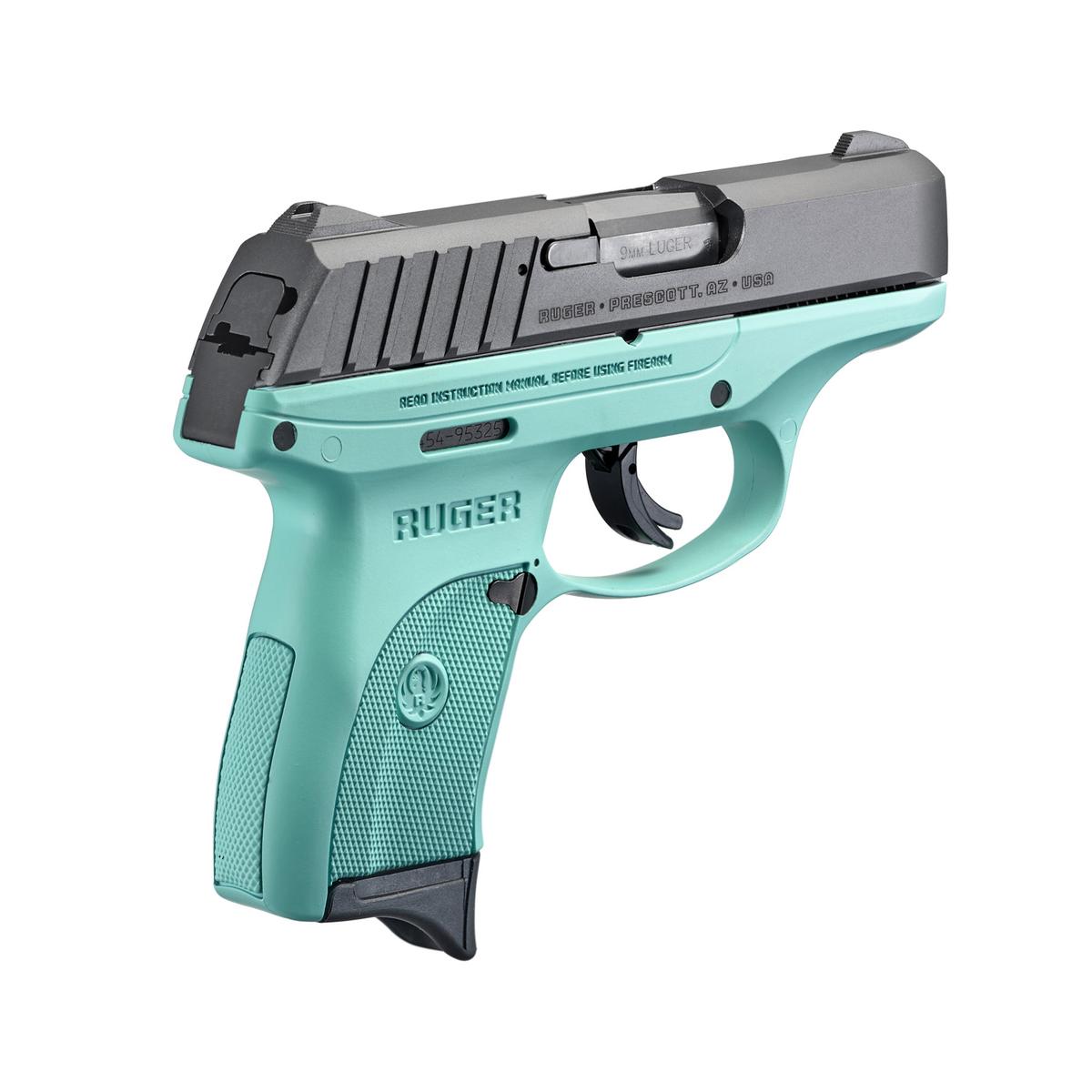 ruger ec9s bk turquoise 3285