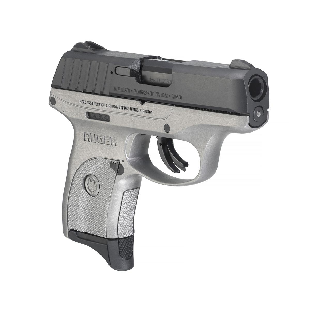 ruger ec9s bk silver 3290