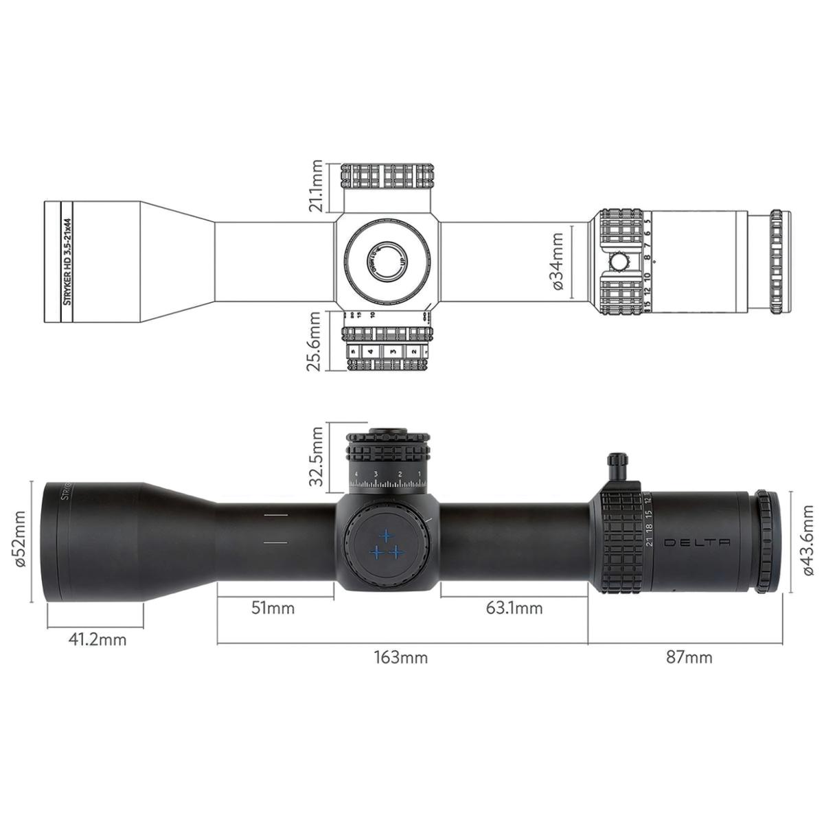delta optical luneta celownicza stryker hd 3 5 21x44 ffp dlr 3 do 2525