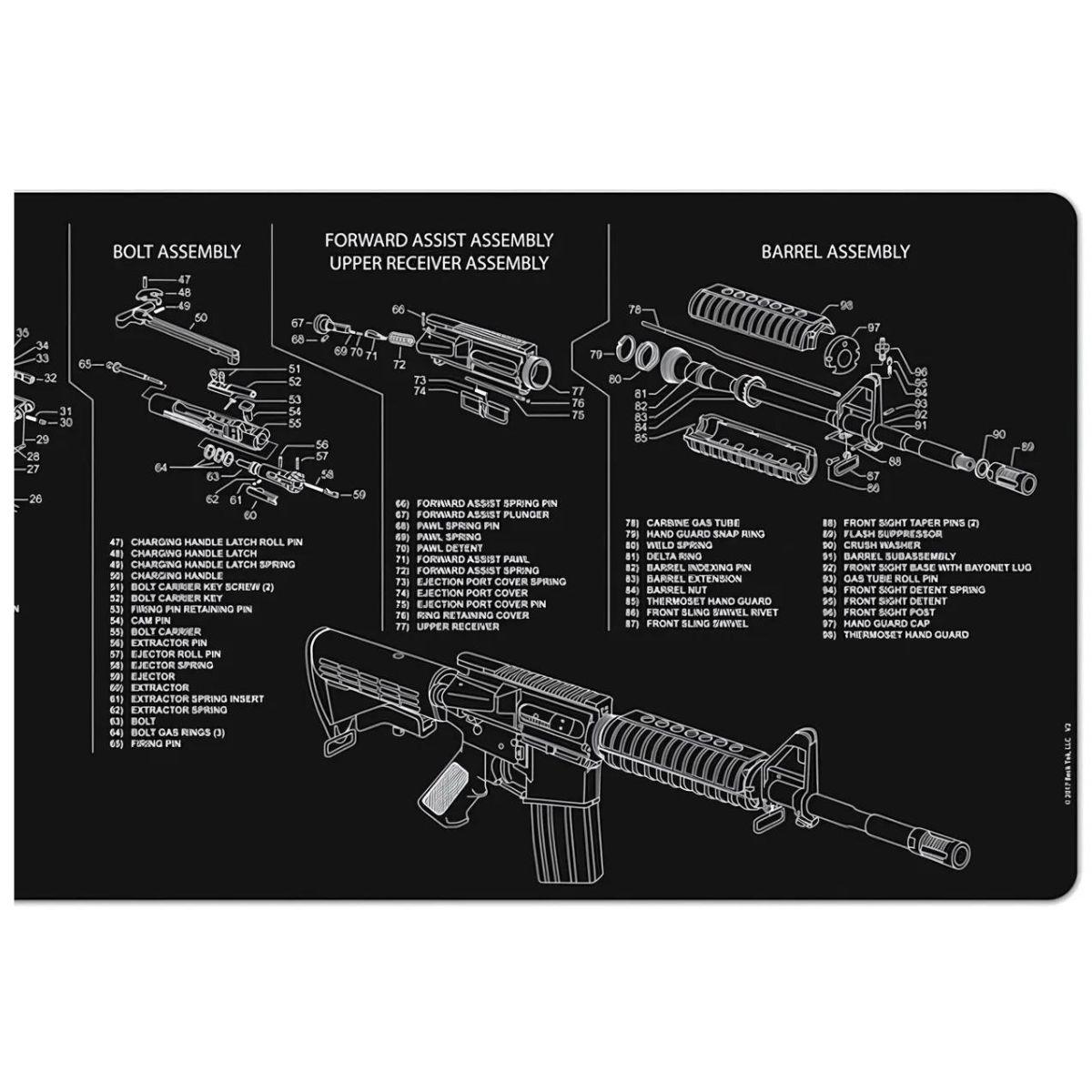 tekmat mata rusznikarska ar 15 czarna tek r36 ar15
