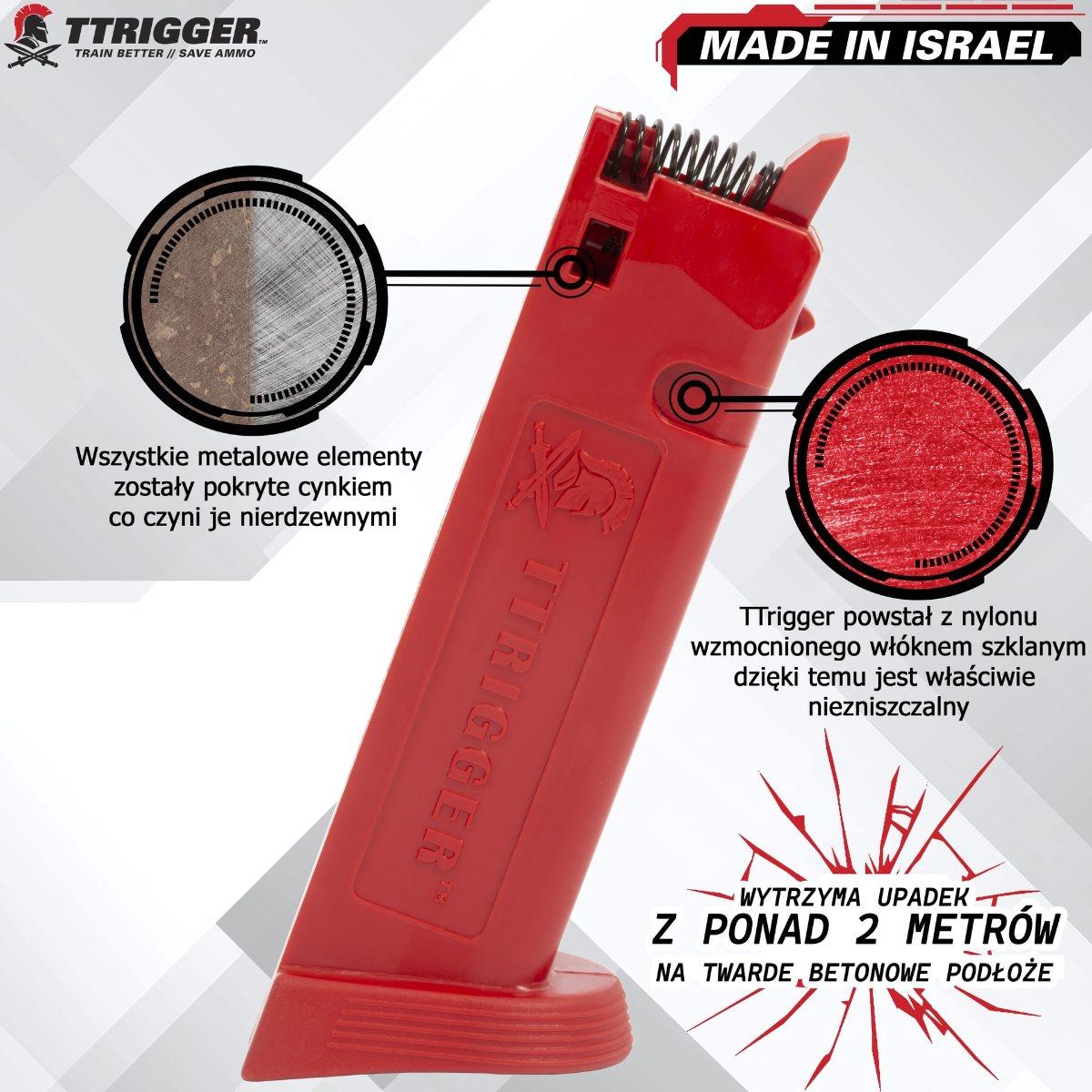 ttrigger magazynek treningowy do pistoletow glock 17 19 19x 22 44 45 5 sprezyn tt mg g 09 rd spr
